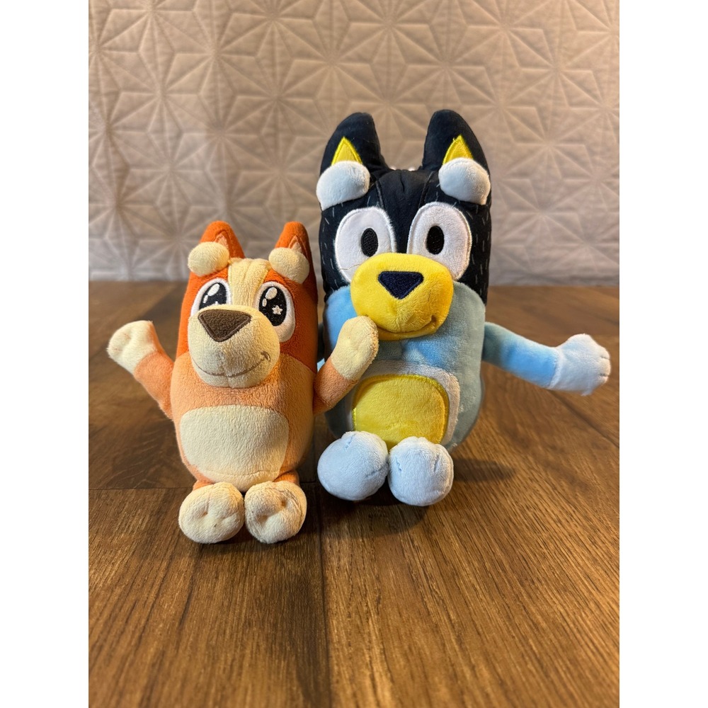 Moose Toys Bluey Bingo Plush Bundle Lot Kids Stuffed Animal Set Puppy Dogs